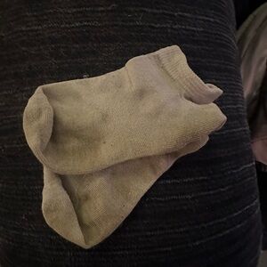 used white ankle socks